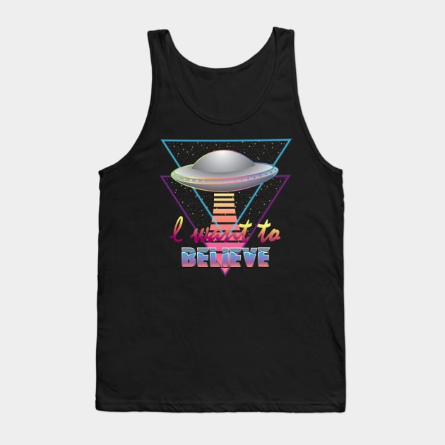 I Want to Believe Tank Top by Desdymona